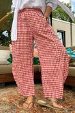 Nonni Gingham 7/8 Barrel Pant Jam